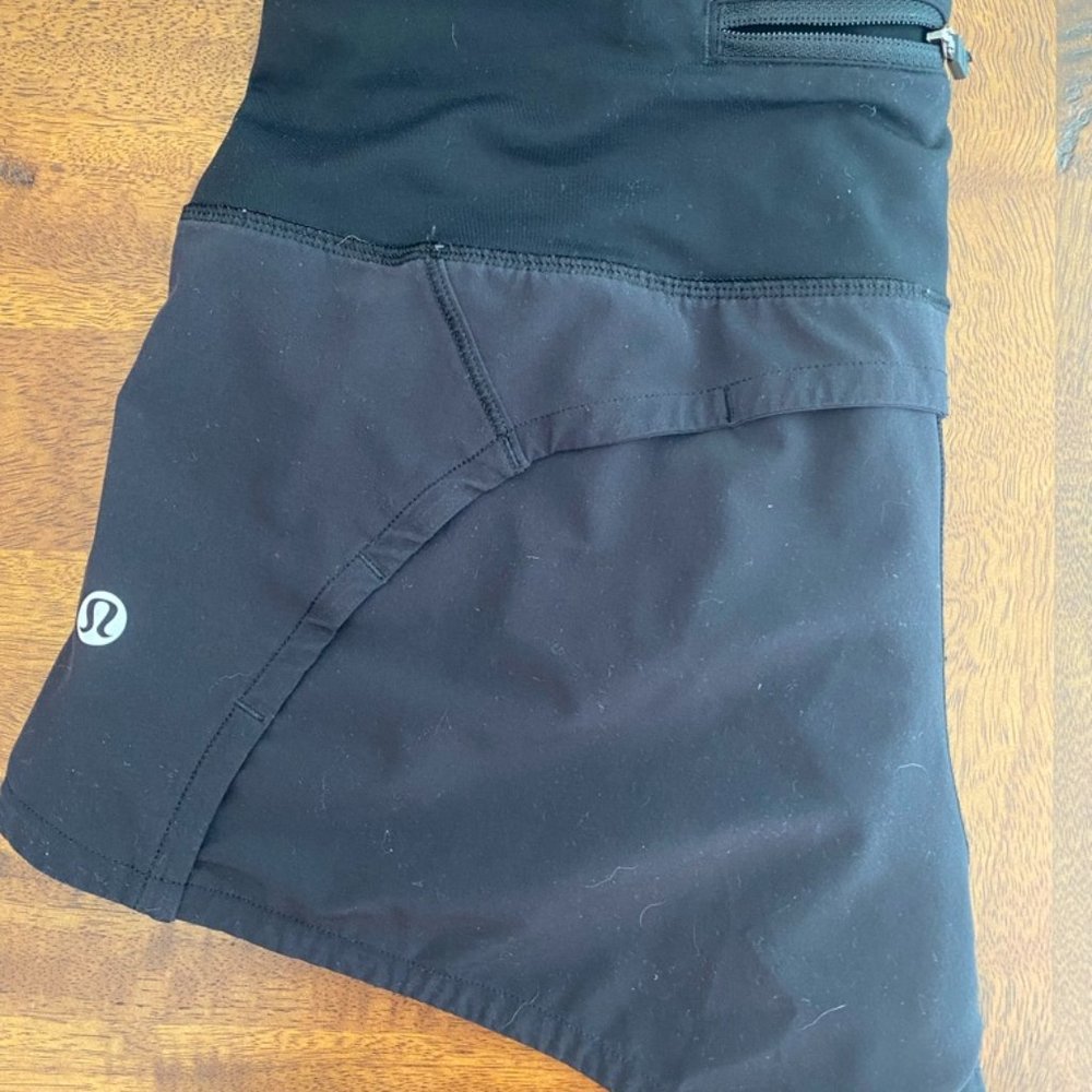 lululemon Speed Up Short 2.5" Black sz 2